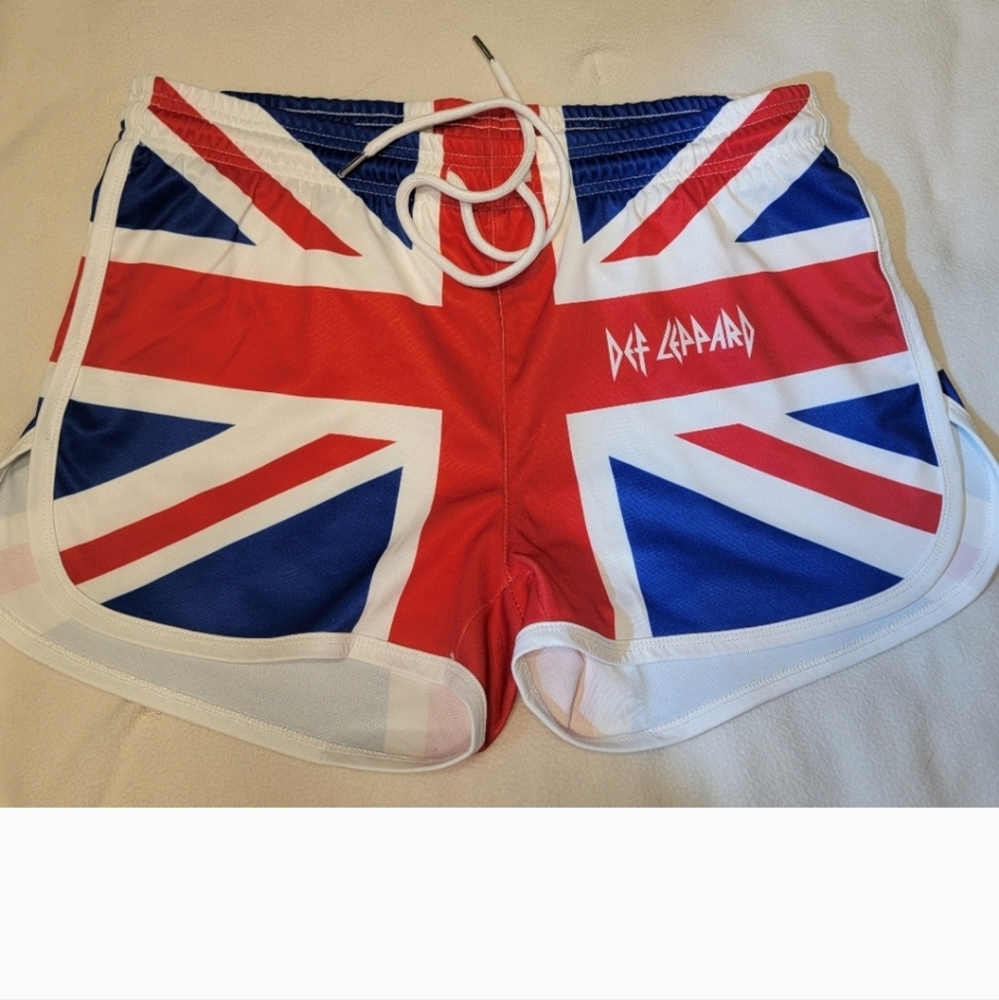 Def Leppard Union Jack shorts